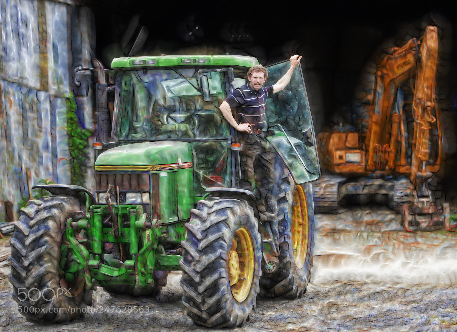 Nikon D810 sample photo. Tractor man photography