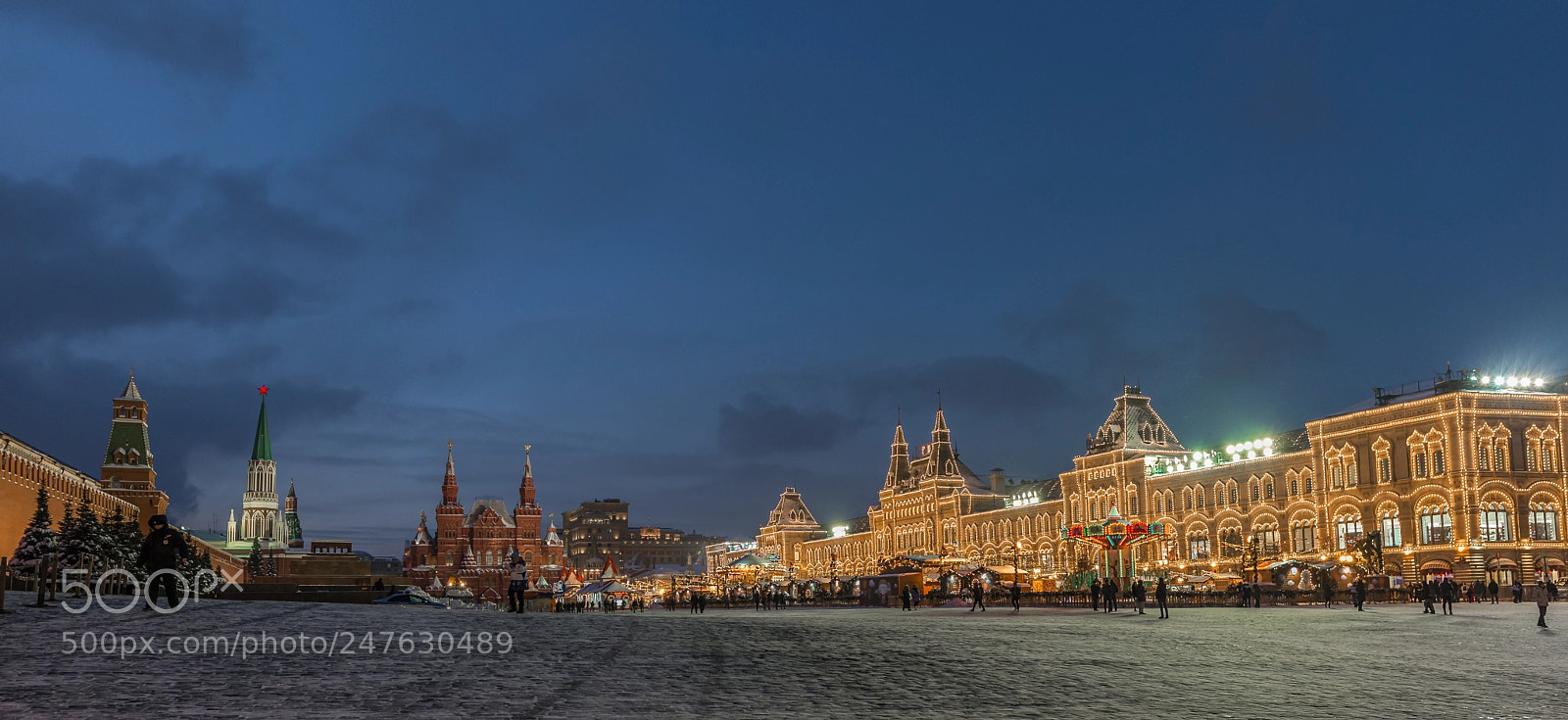 Nikon D610 sample photo. Night panorama of red photography