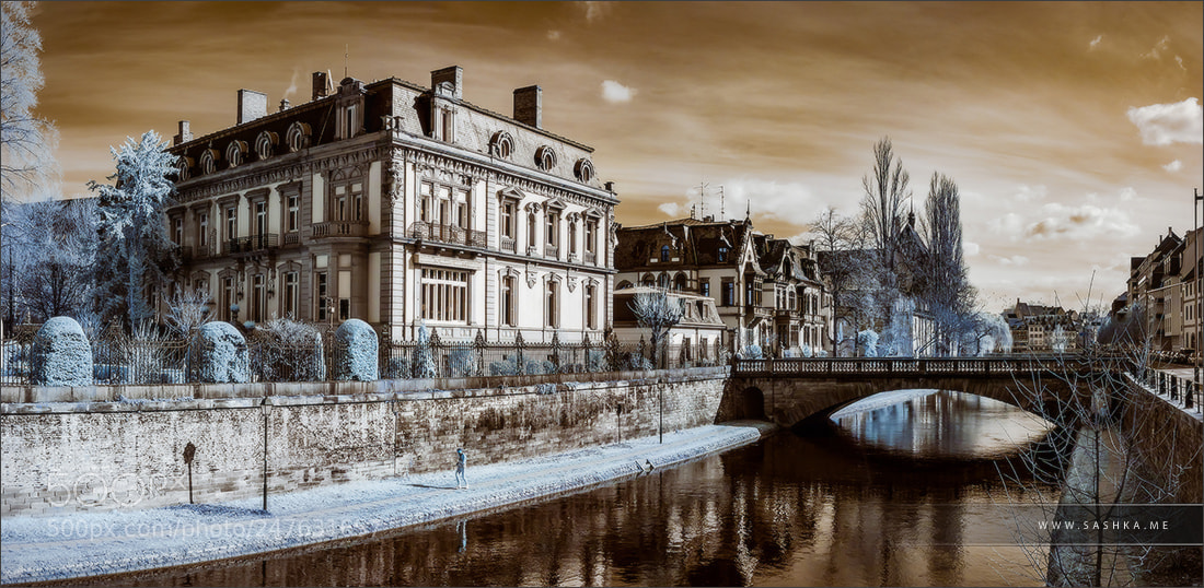 Sony Alpha DSLR-A230 sample photo. Strasbourg infrared photography