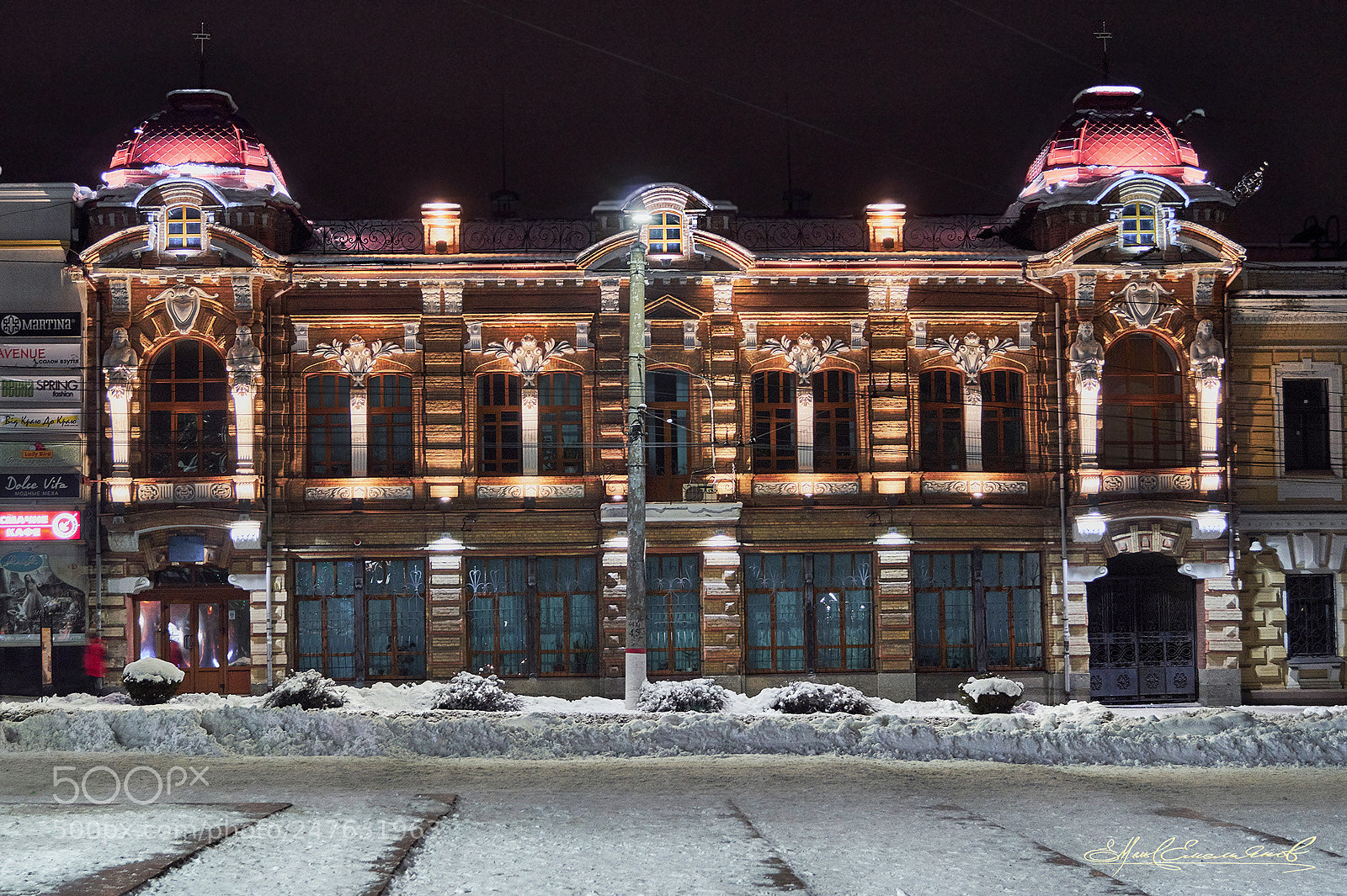 Sony SLT-A58 sample photo. Січневий  вечір... в світлі ліхтарів photography