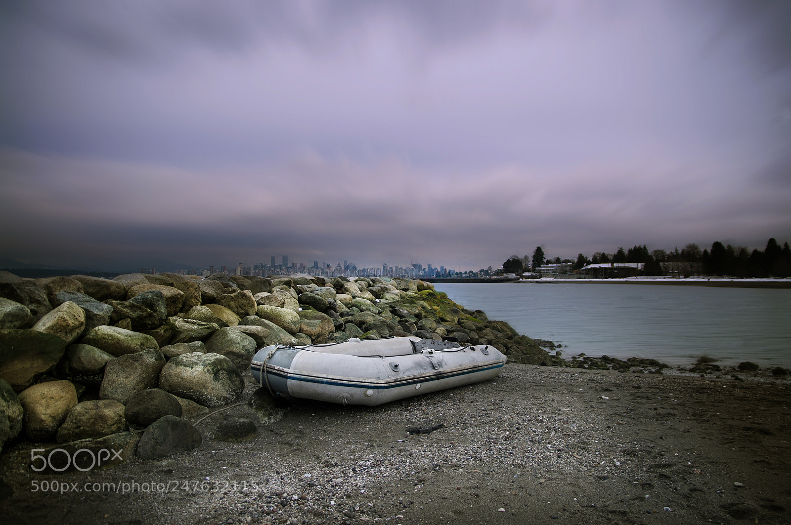 Pentax K-r sample photo. Lonely boat photography