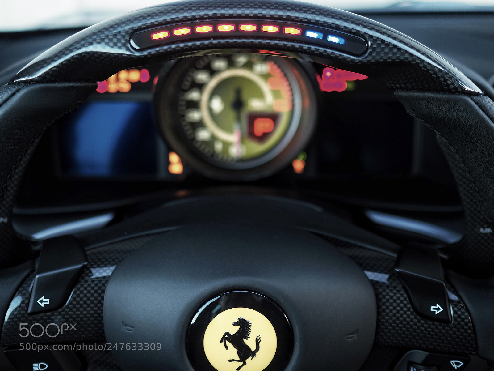 Olympus PEN-F sample photo. Ferrari gtc4 lusso t photography