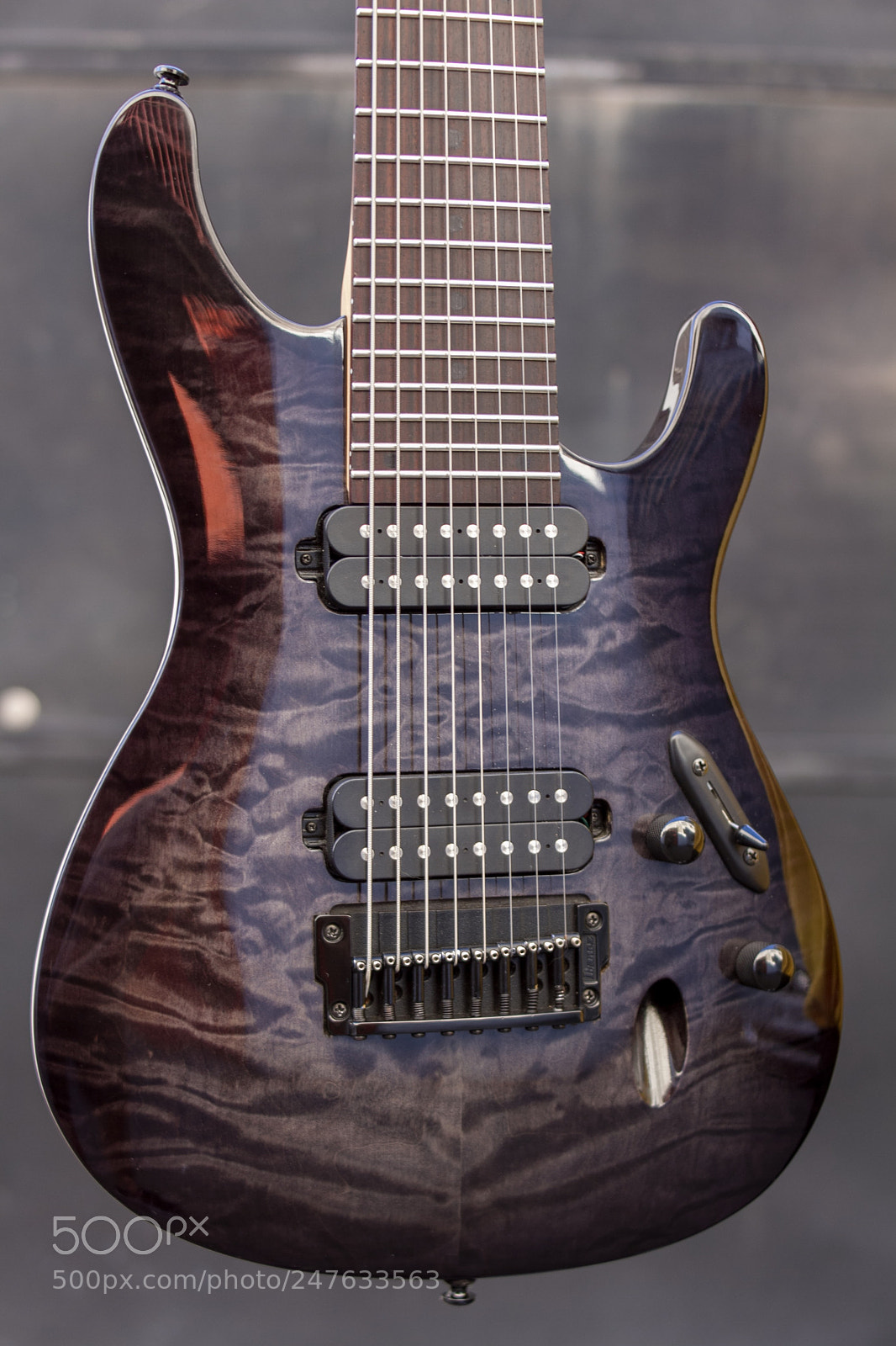 Canon EOS 7D sample photo. Ibanez quilted maple 8 strings photography