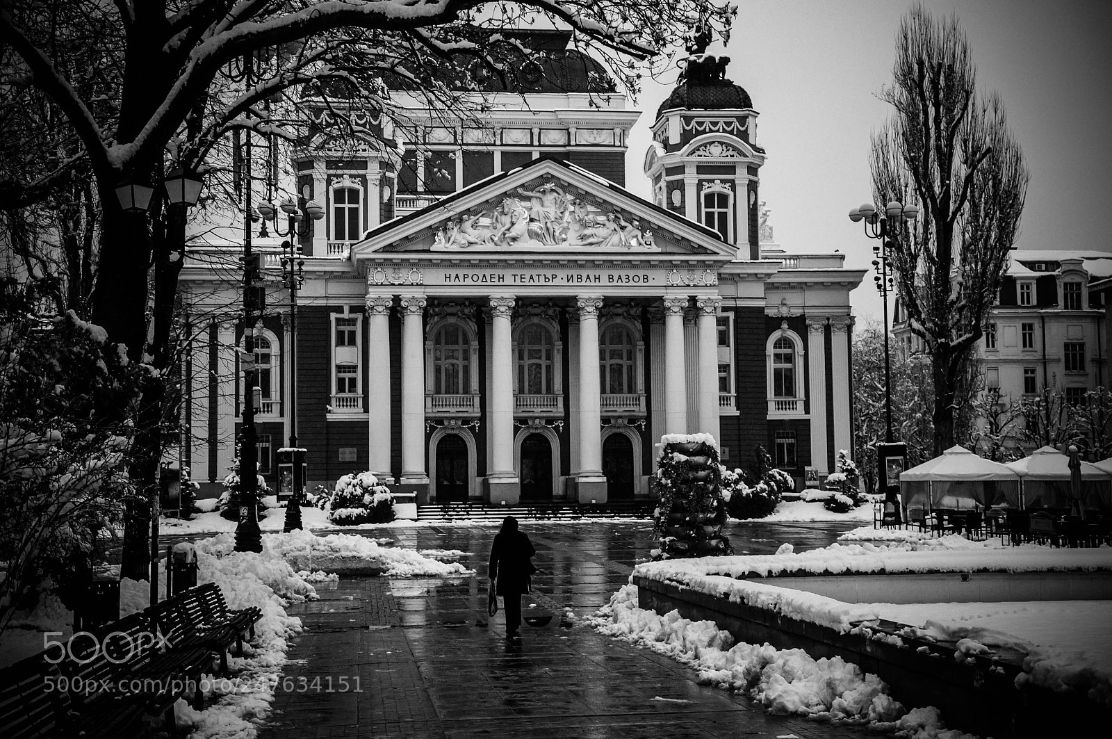 Nikon D90 sample photo. Snowy weather photography