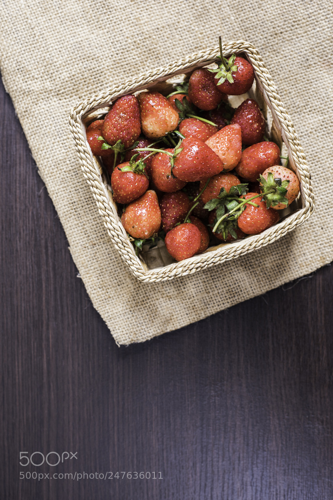 Nikon D810 sample photo. Fresh strawberry in basket photography