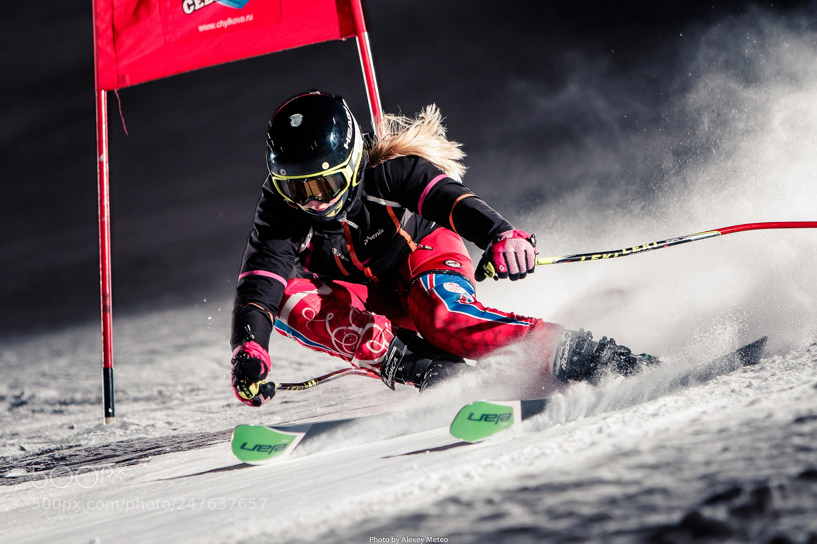 Canon EOS 7D Mark II sample photo. Ski training photography