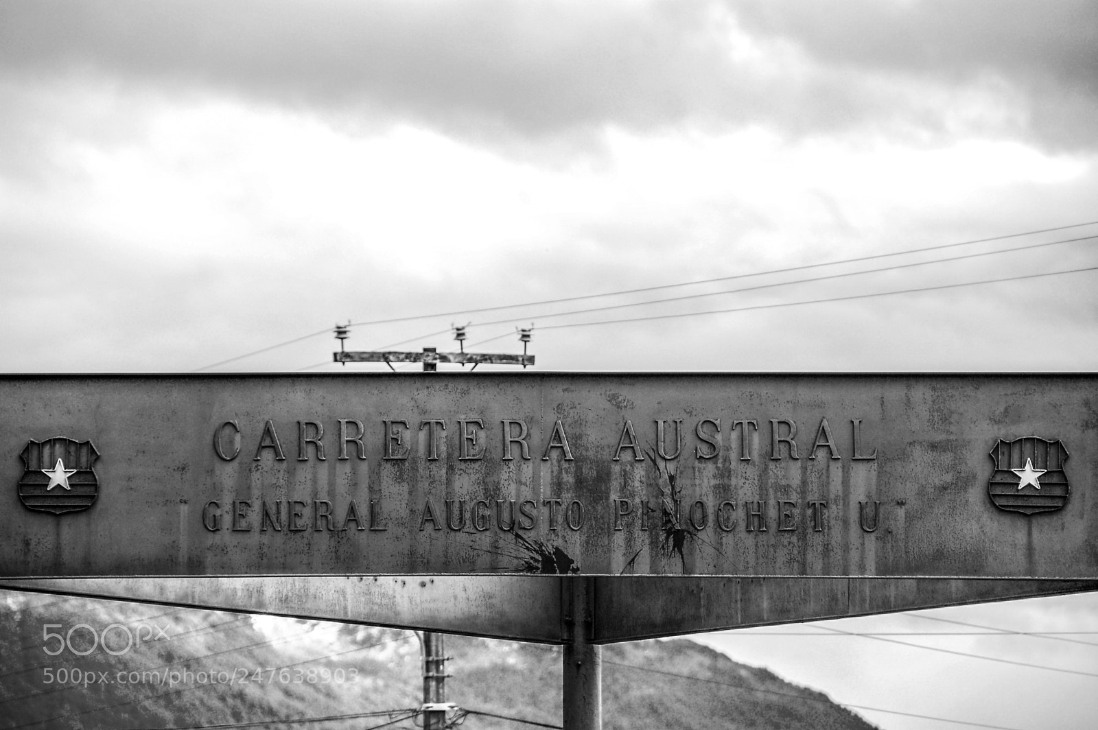 Nikon D50 sample photo. Chile, history...and a road photography