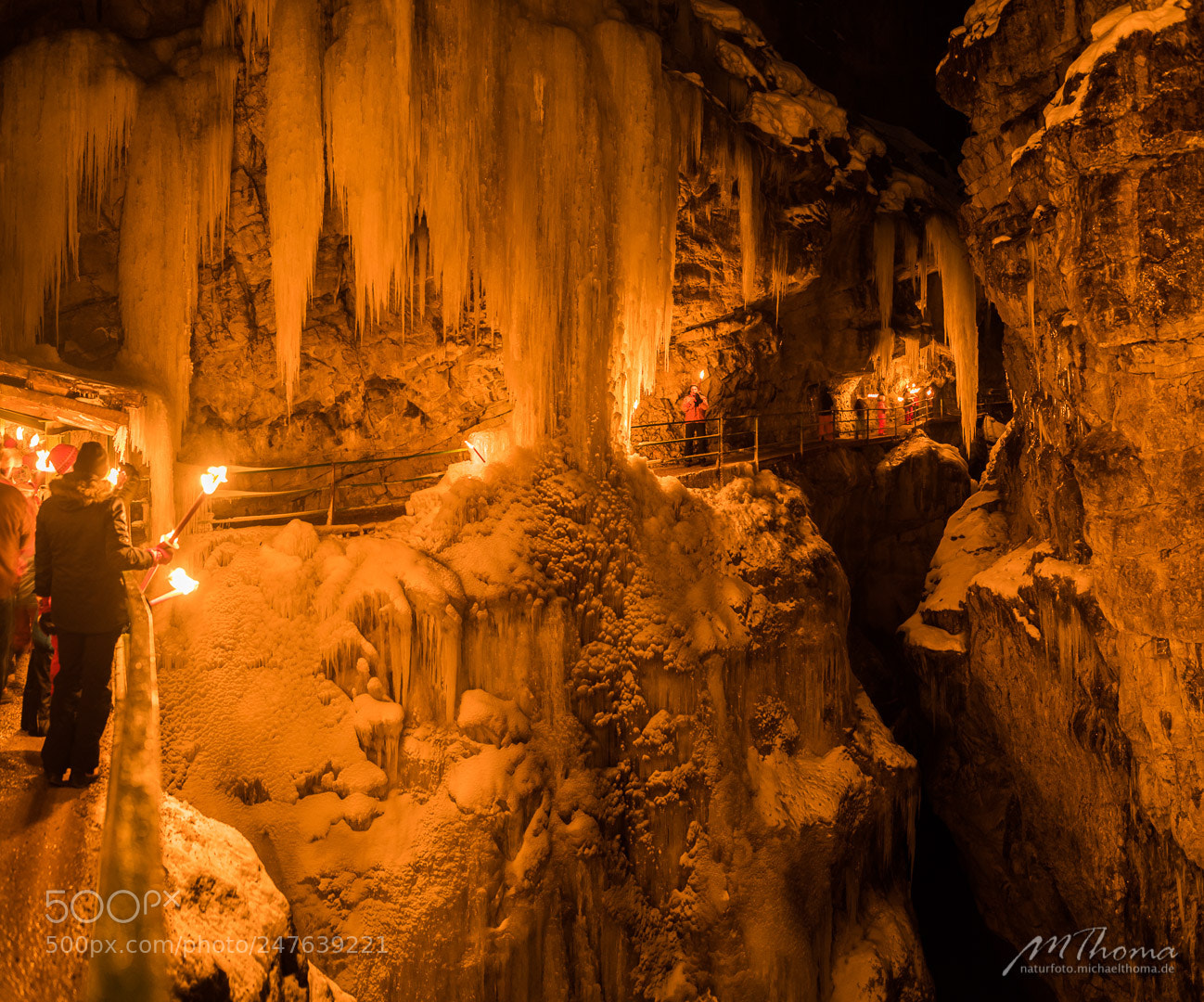 Nikon D810 sample photo. Fackelwanderung in der breitachklamm photography