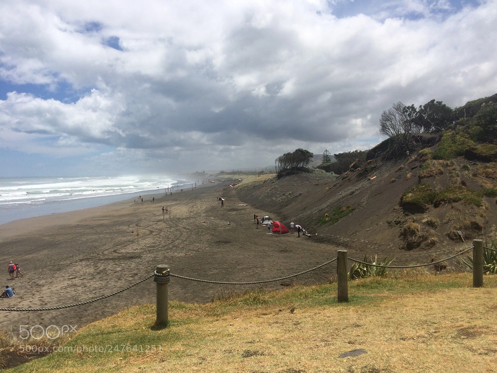 Apple iPhone 5s sample photo. Muriwai beach panorama photography