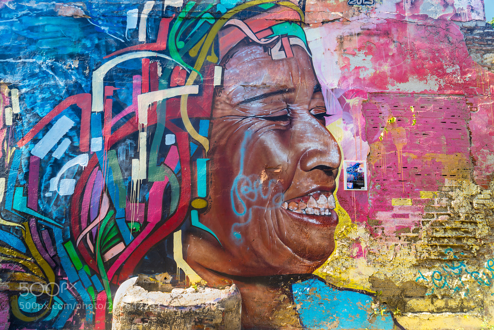 Sony a7R sample photo. Cartagena street art photography