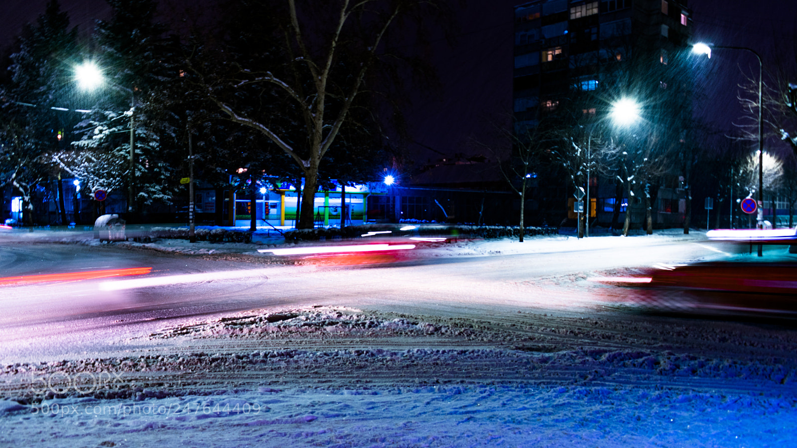 Nikon D3400 sample photo. Winter night at cacak photography
