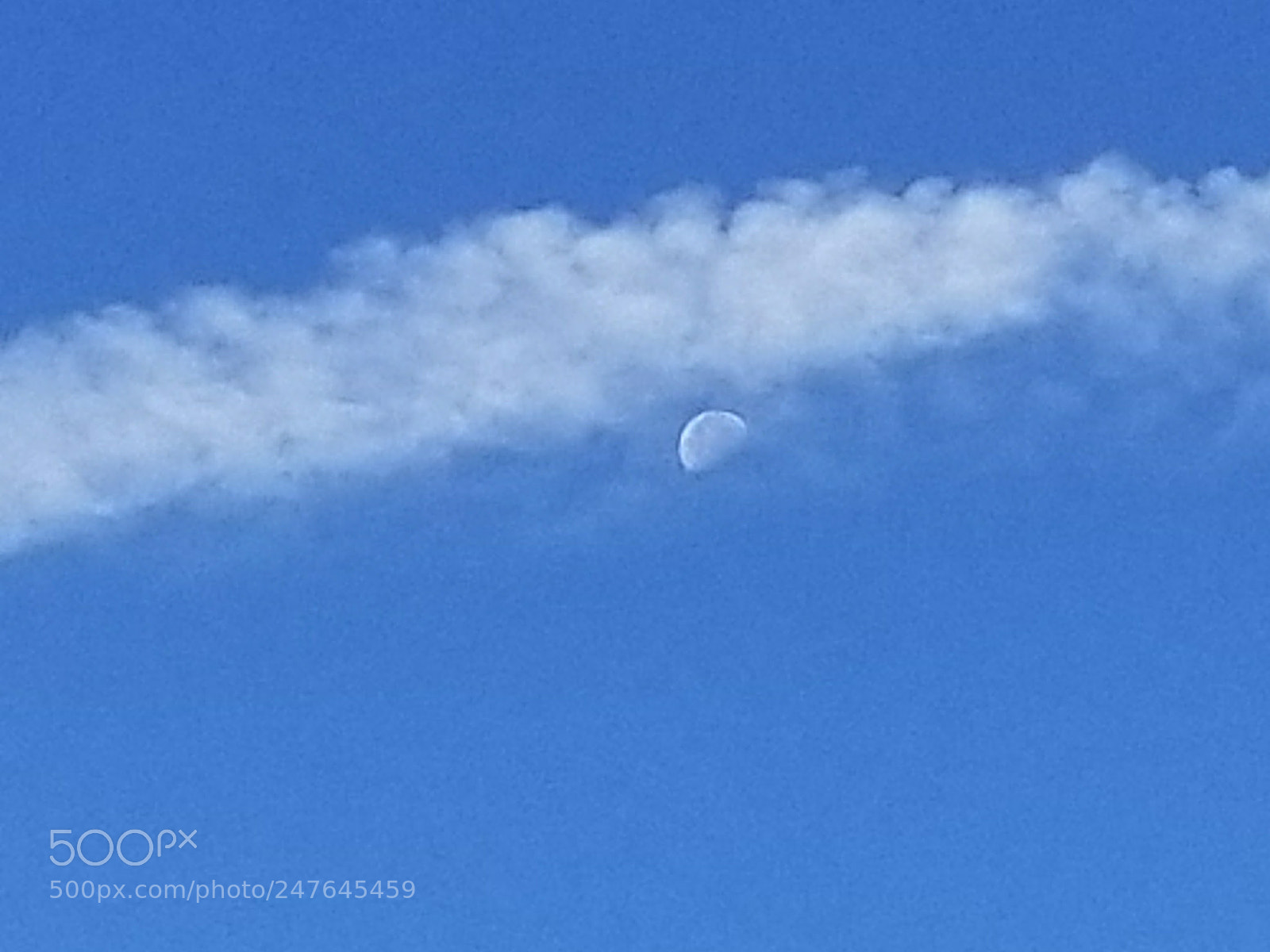 Samsung Galaxy S8 sample photo. Moon at noon photography