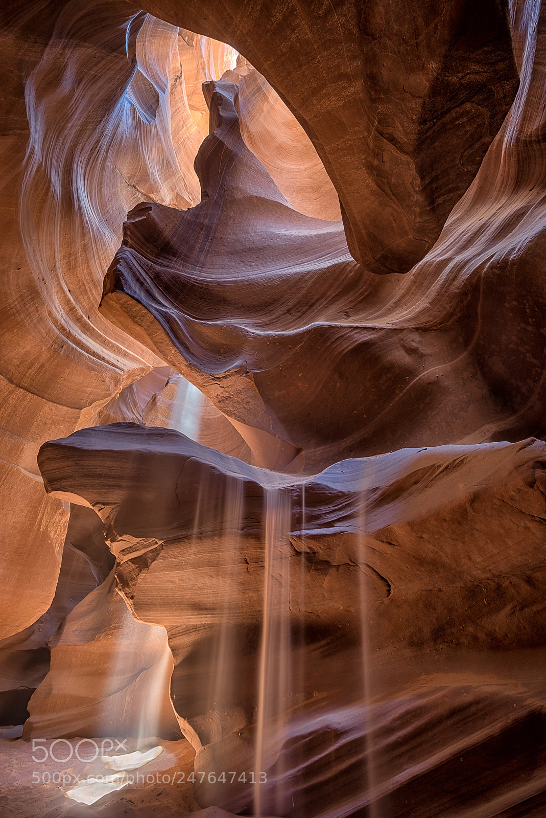 Sony a7R sample photo. Antelope canyon sandfall photography