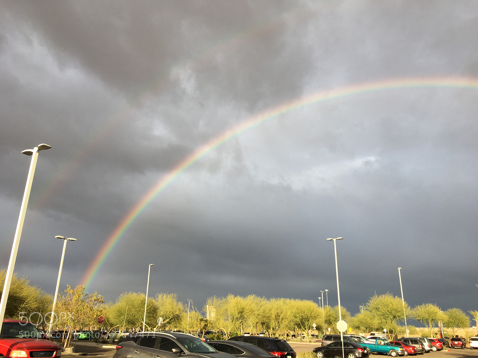 Apple iPhone 6s sample photo. Double rainbow photography