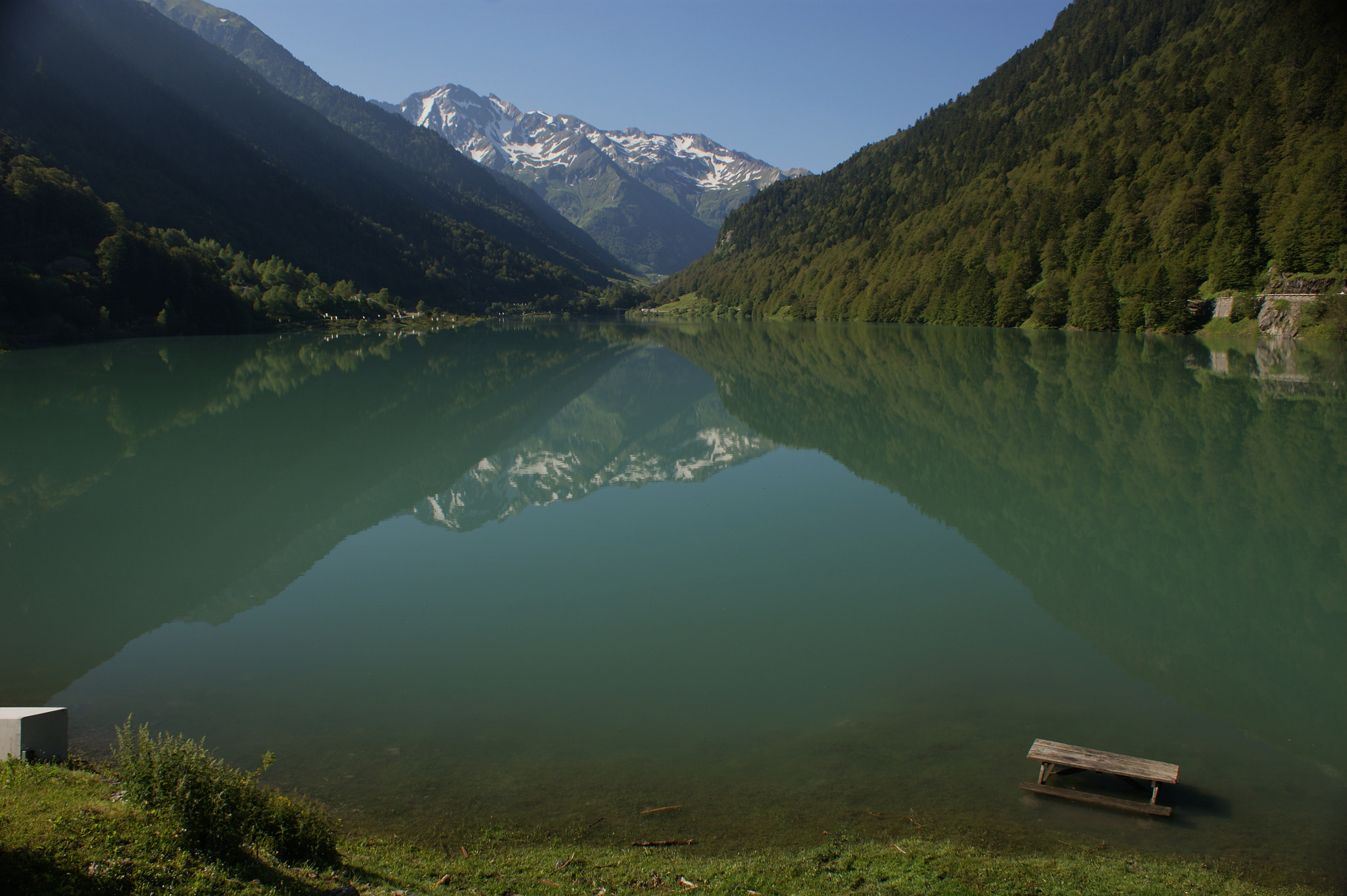 Sony DT 18-70mm F3.5-5.6 sample photo. Vue sur lac de fabrèges photography