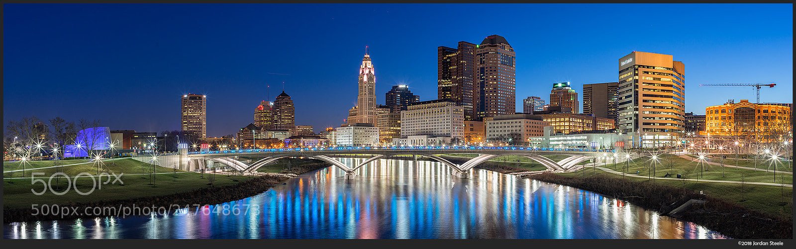 Sony a7 II sample photo. Columbus before dawn photography