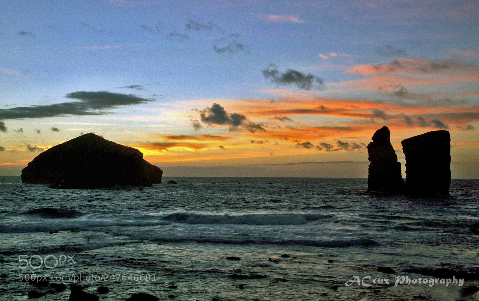 Canon EOS 5D sample photo. Mosteiros sunset photography