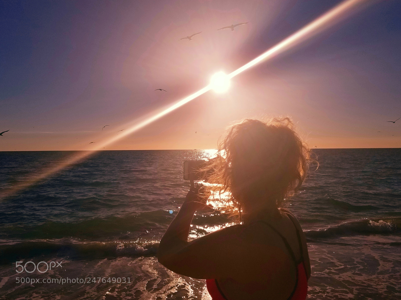 Samsung Galaxy S8+ sample photo. Sun set girl photography