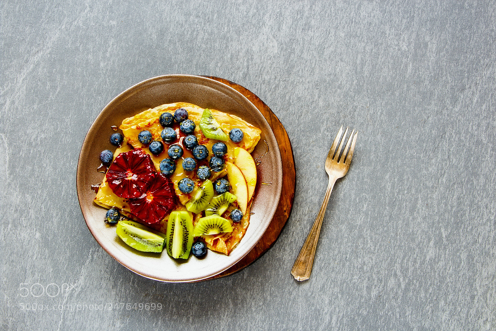 Canon EOS 700D (EOS Rebel T5i / EOS Kiss X7i) sample photo. Pancakes and fruits photography