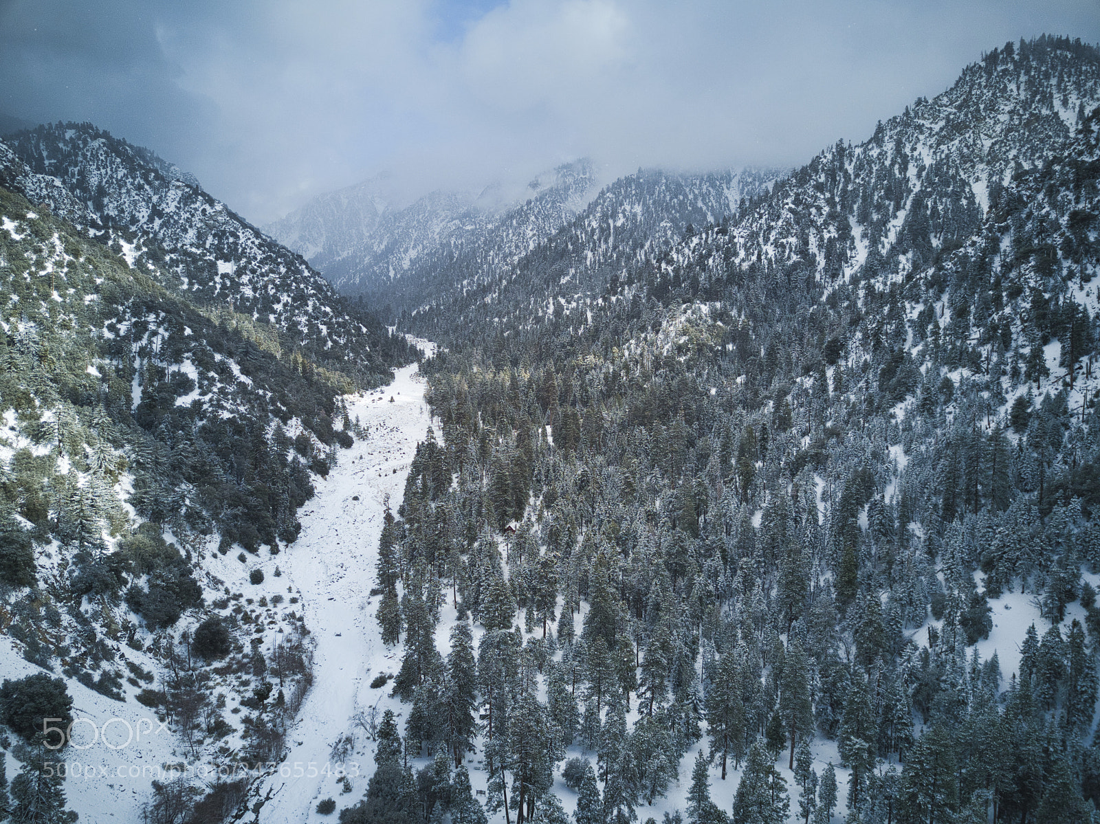 DJI FC220 sample photo. Forestfalls snow photography