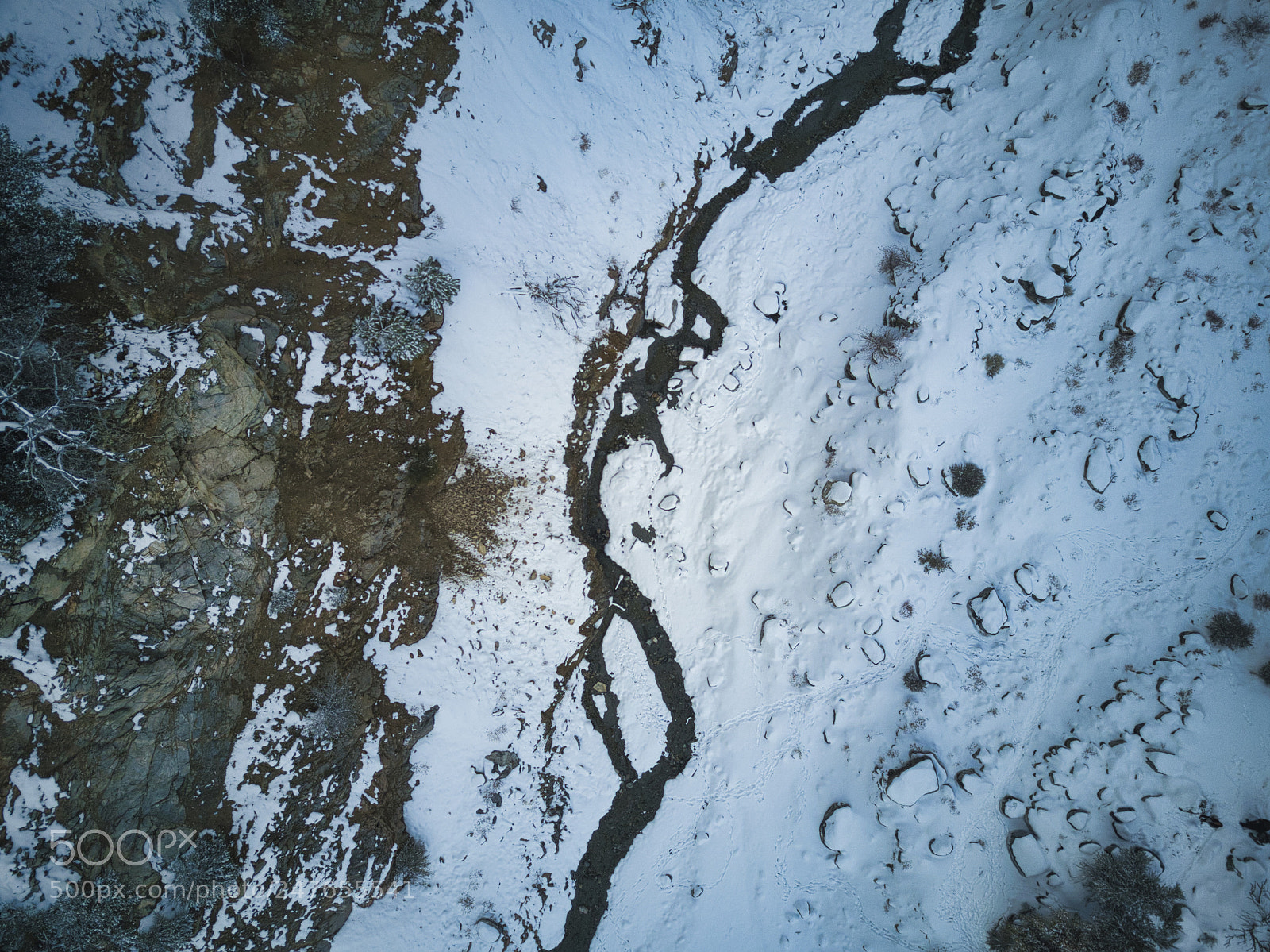 DJI FC220 sample photo. Forestfalls snow photography