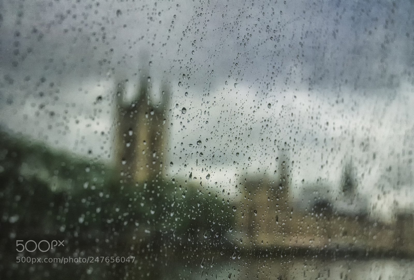 Nikon D300 sample photo. Rain and parliament photography