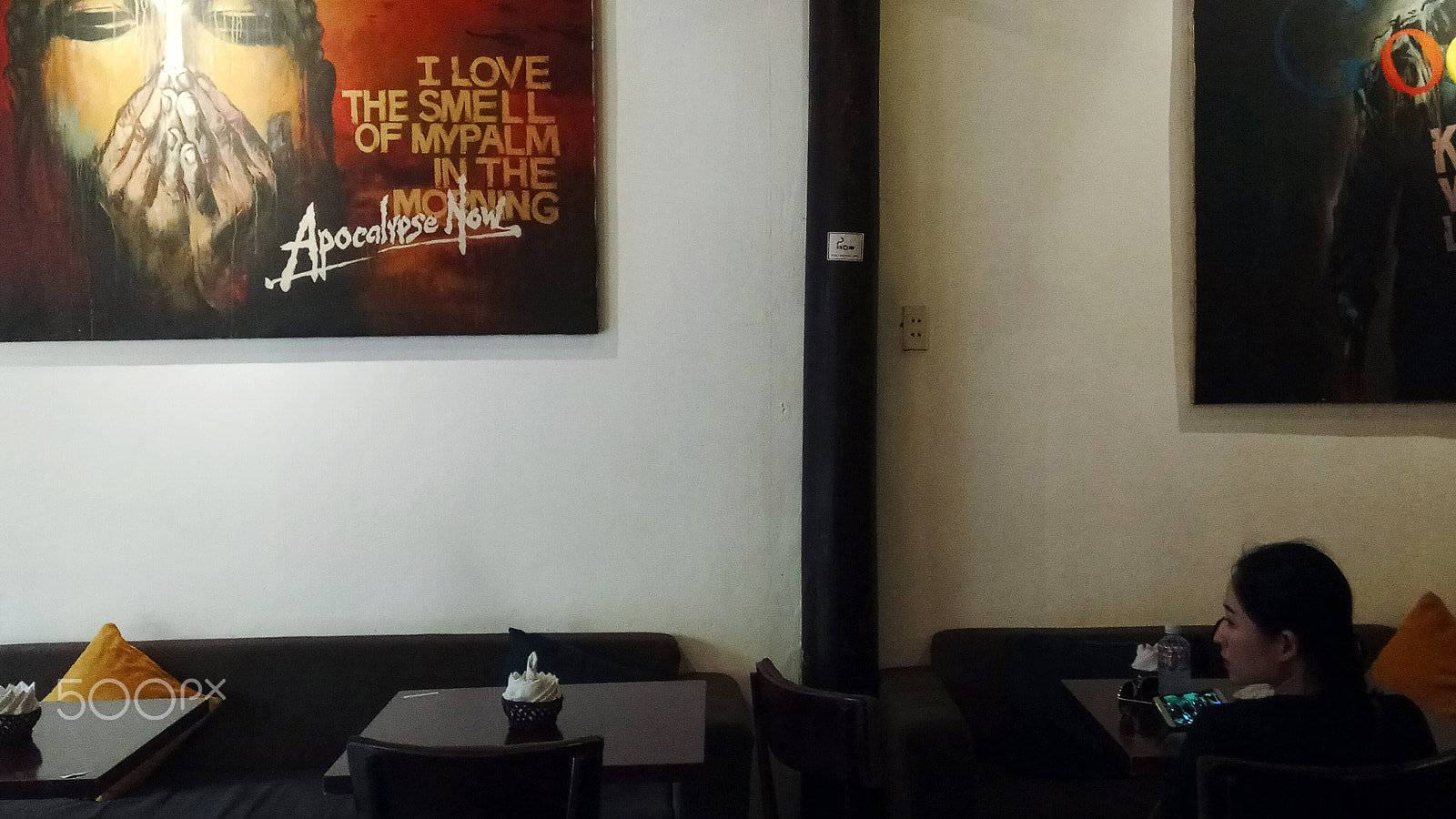 Xiaomi Redmi Pro sample photo. Young woman in coffee shop photography