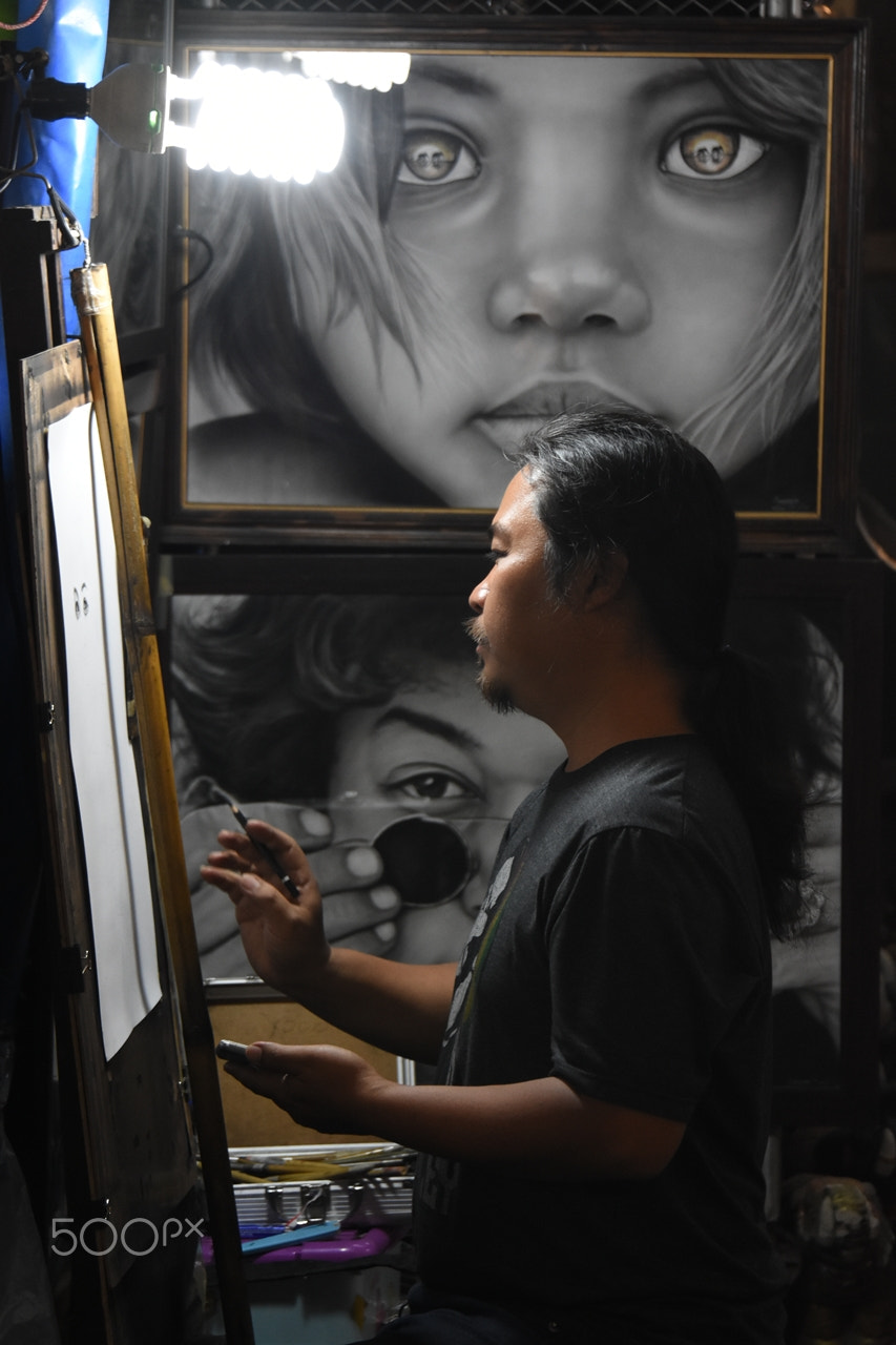 Nikon D7200 sample photo. Painter photography
