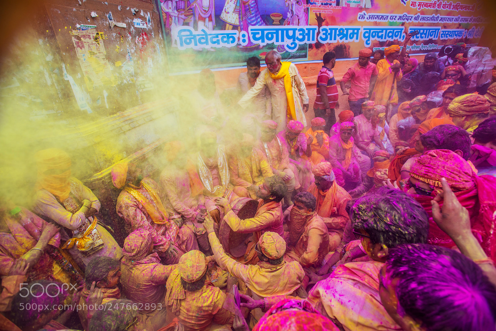 Nikon D600 sample photo. Holi festival of colors photography
