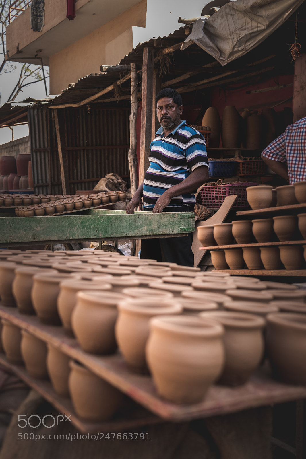 Canon EOS 80D sample photo. Pot vendor photography
