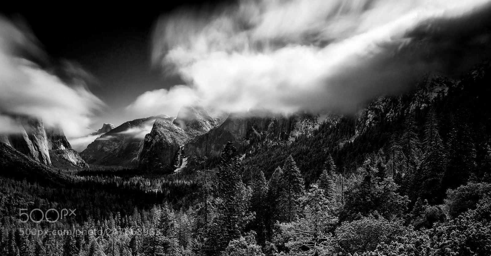 Nikon D7100 sample photo. Tunnel view mist b photography