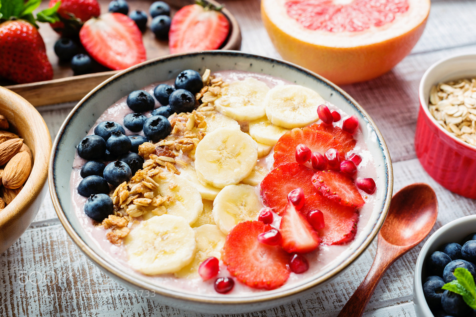 Nikon D810 sample photo. Acai smoothie bowl with photography