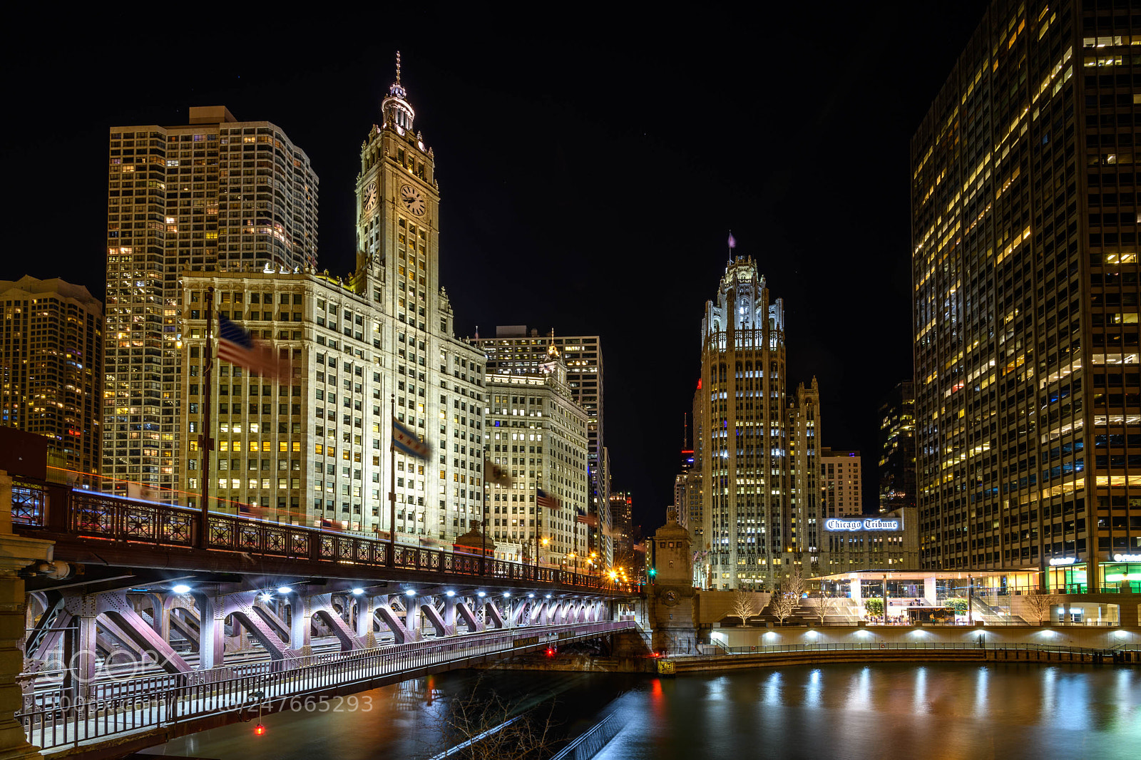 Nikon D850 sample photo. Chicago at night photography