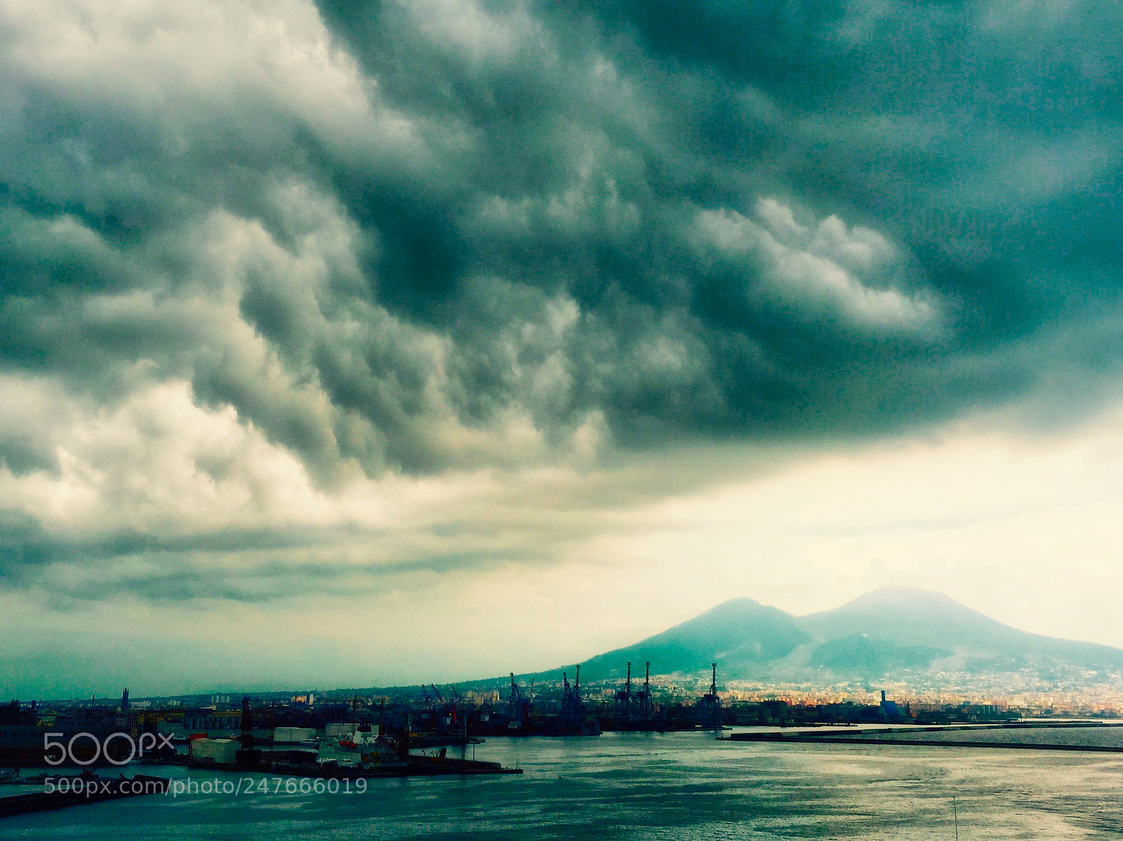 Apple iPhone 6 sample photo. Dramatic skies over vesuvio photography