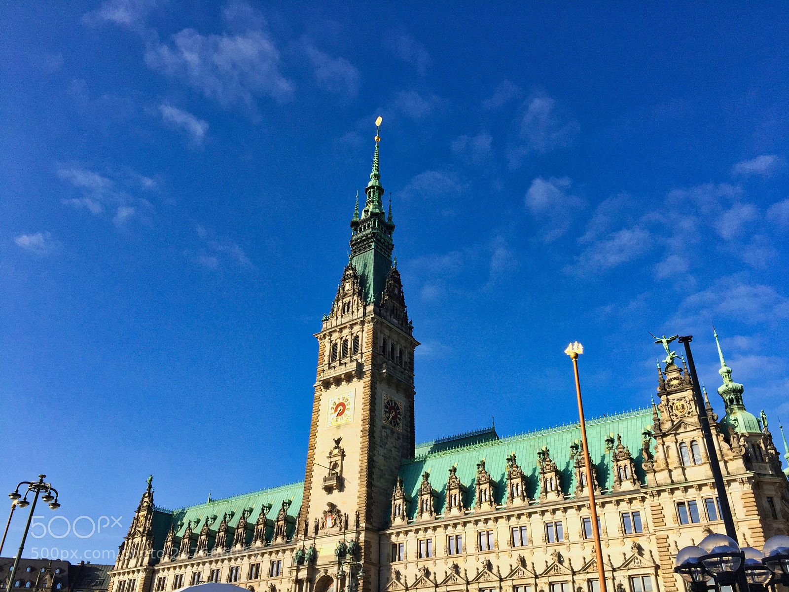 Apple iPhone 6 sample photo. Town hall hamburg photography