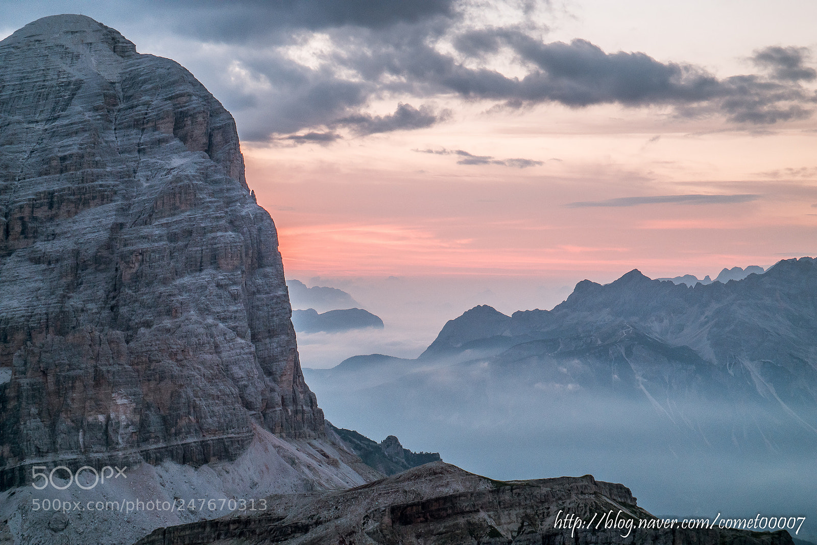 Samsung NX1 sample photo. Lagazuoi sunrise photography
