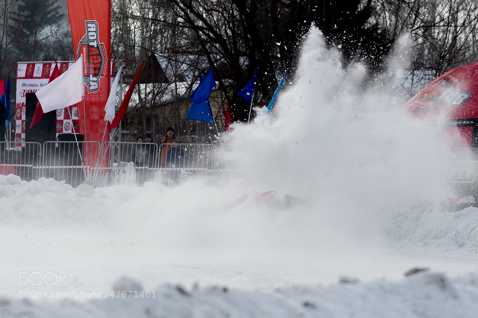 Canon EOS 650D (EOS Rebel T4i / EOS Kiss X6i) sample photo. Ice speedway crash photography