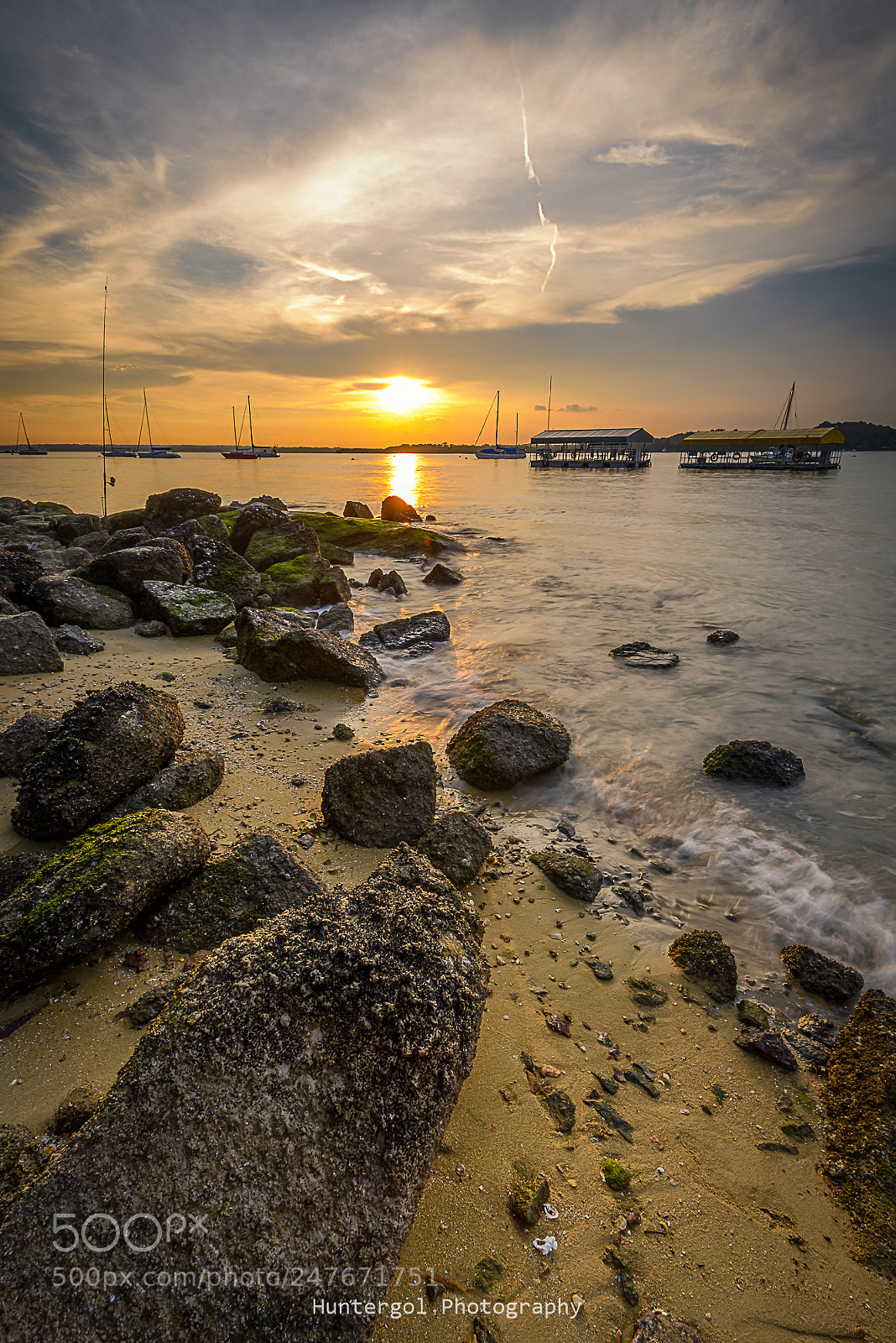 Nikon D610 sample photo. Sunset at changi board photography