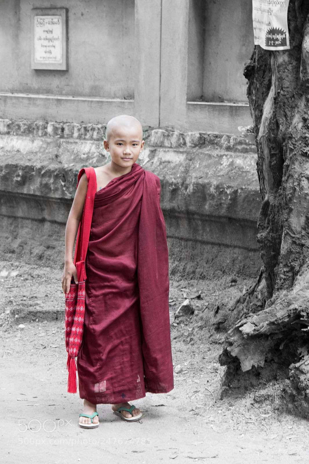 Canon EOS 70D sample photo. Young mandalay monk he photography