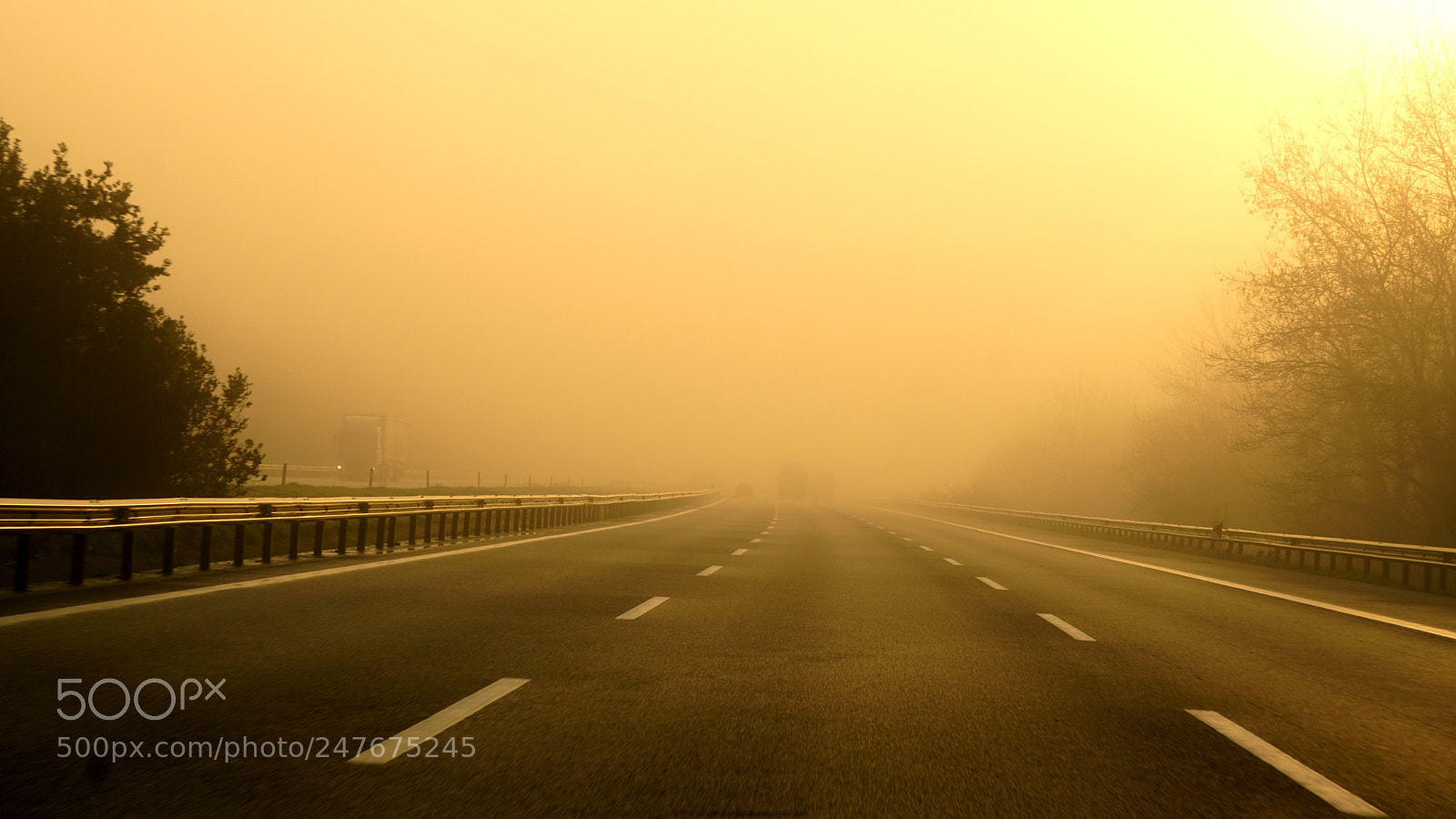 Sony a6300 sample photo. Fogy road photography