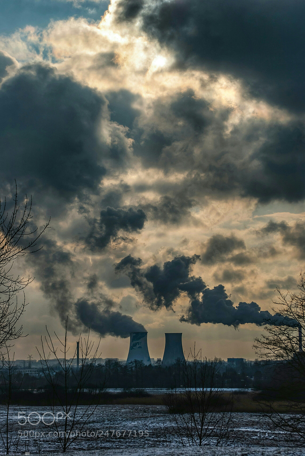Pentax K10D sample photo. Winter clouds photography