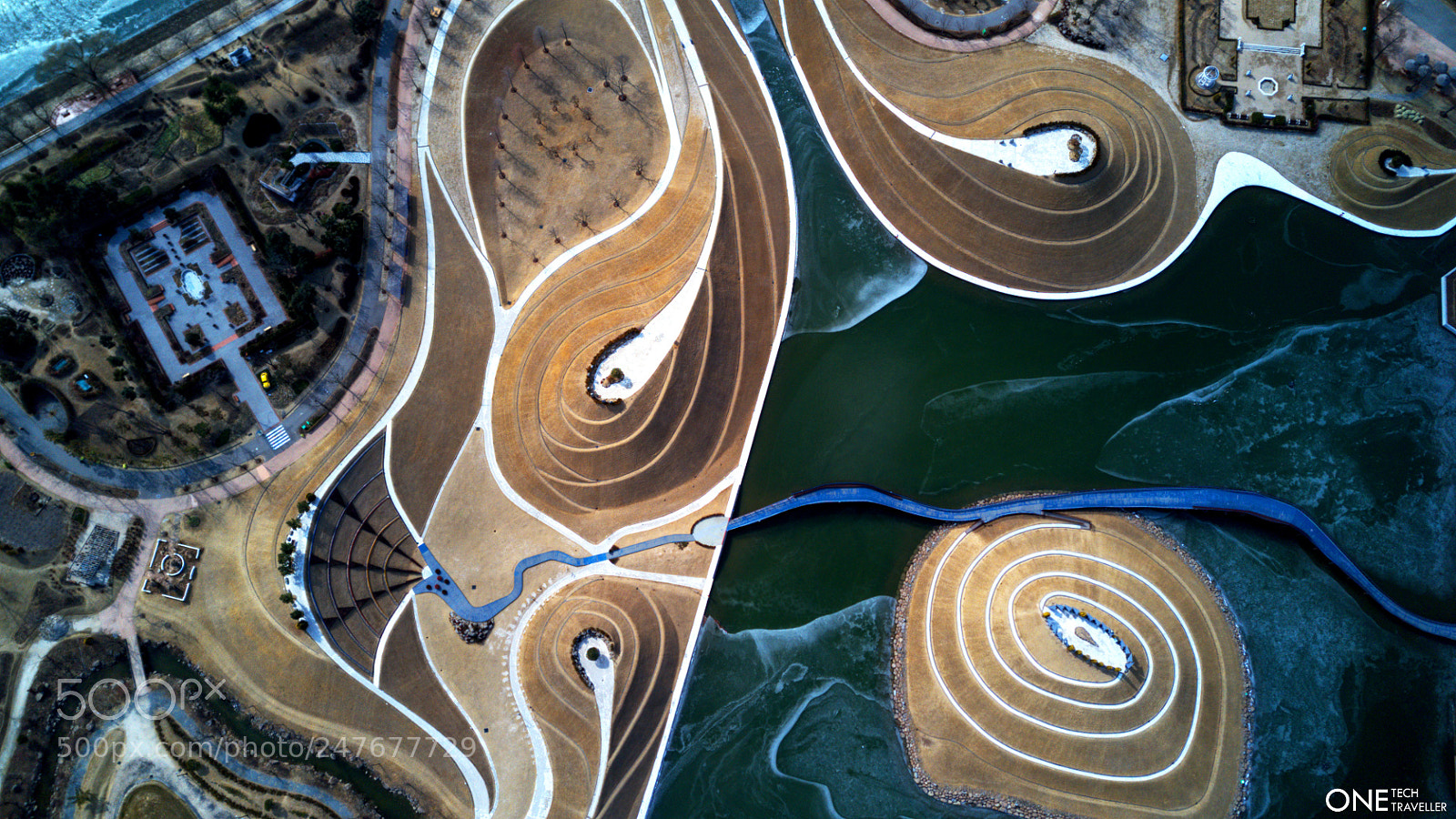 DJI FC220 sample photo. Swirls, geometry and curves photography