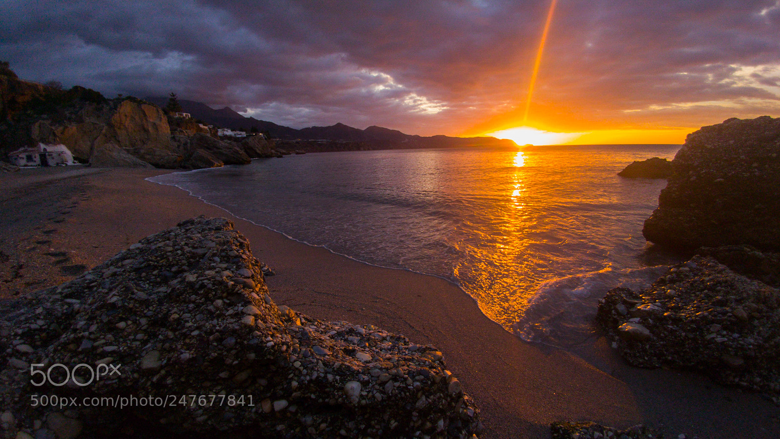LG G5 sample photo. Nerja sunrise photography