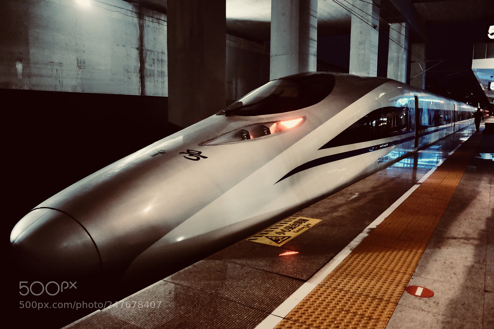 Fujifilm X70 sample photo. High speed train between photography