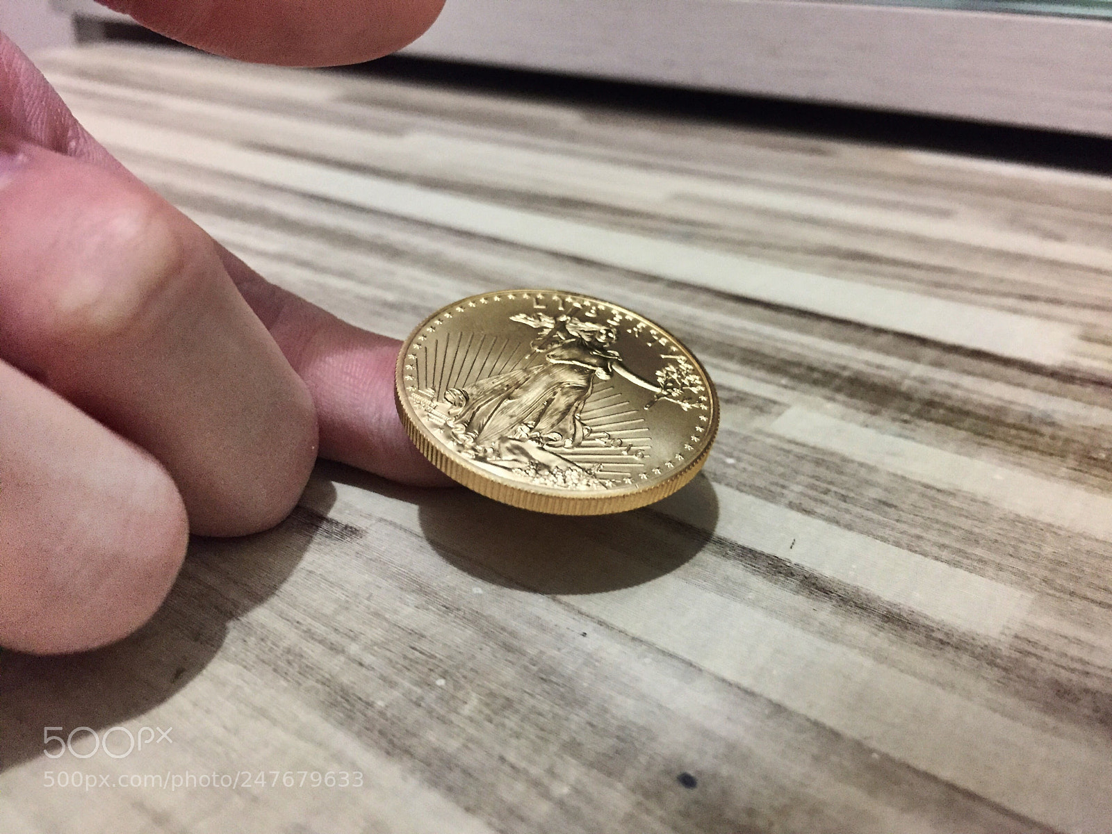 Apple iPhone 6 sample photo. American gold eagle coin photography