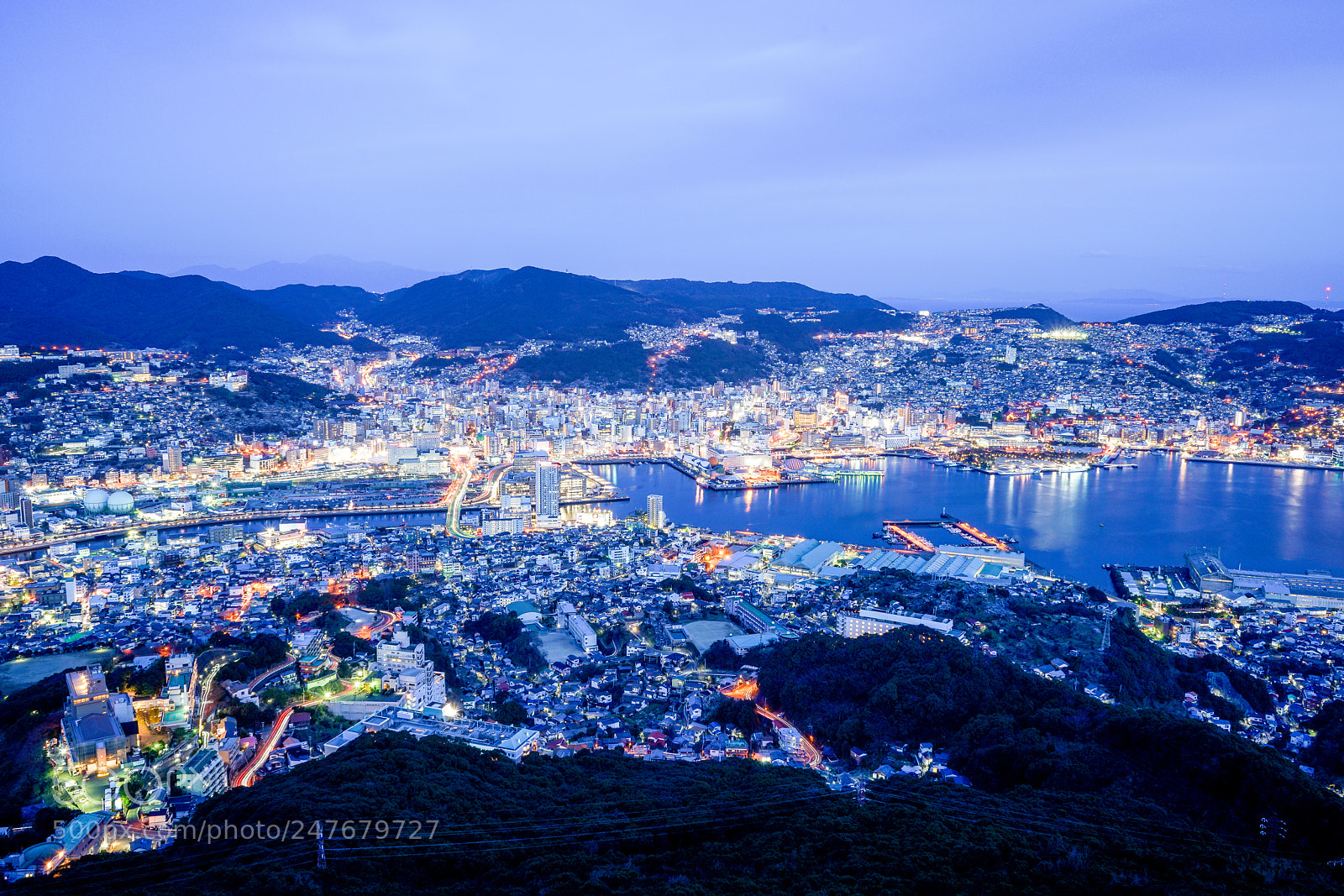 Sony a7R II sample photo. Night of nagasaki from photography