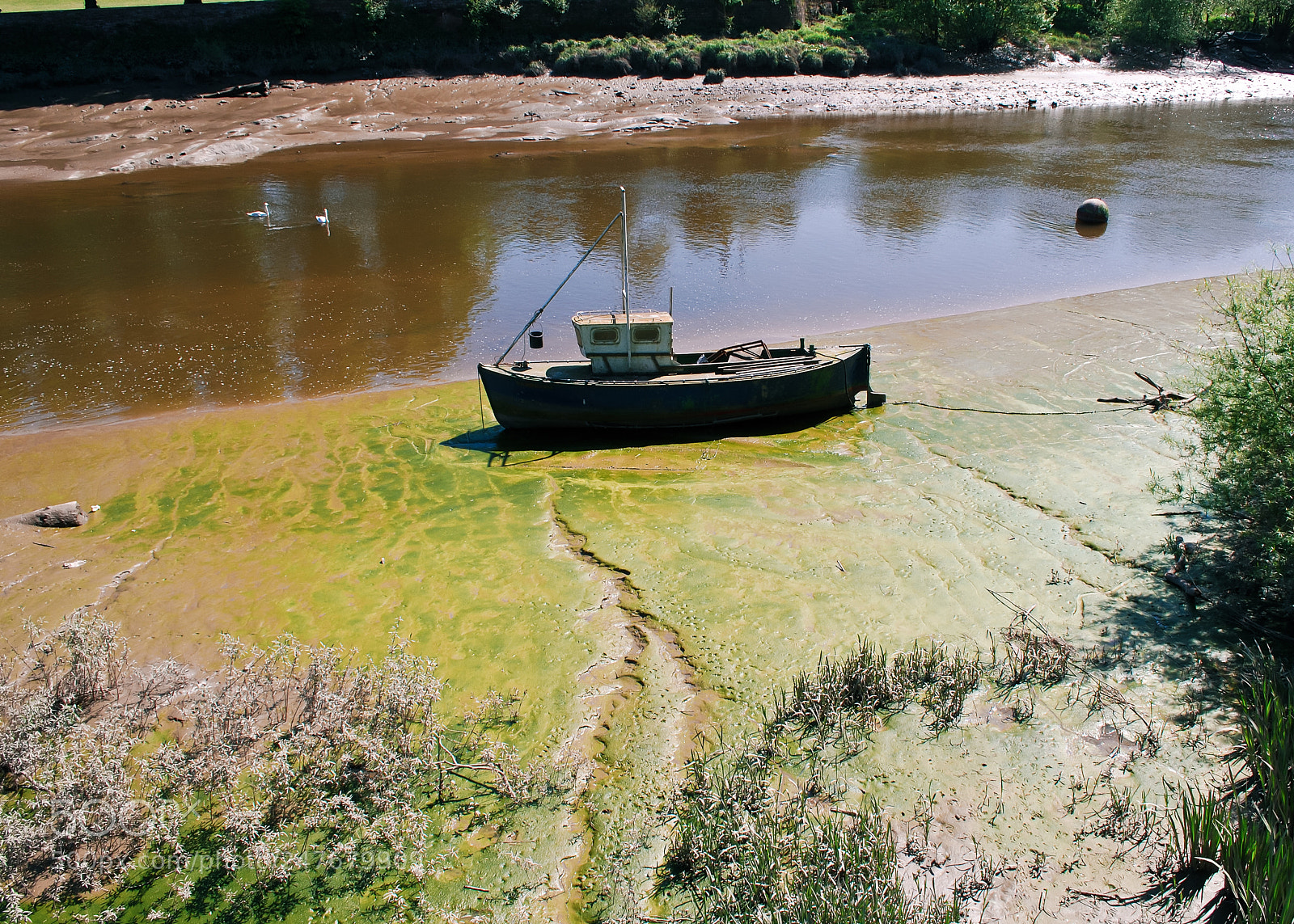 Nikon D60 sample photo. The stranded boat photography