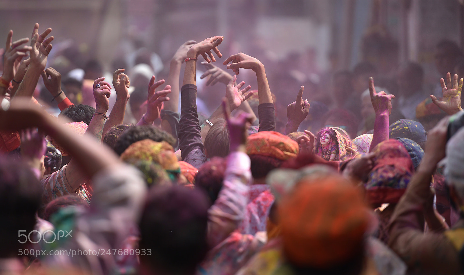 Nikon D810 sample photo. Holi festival photography