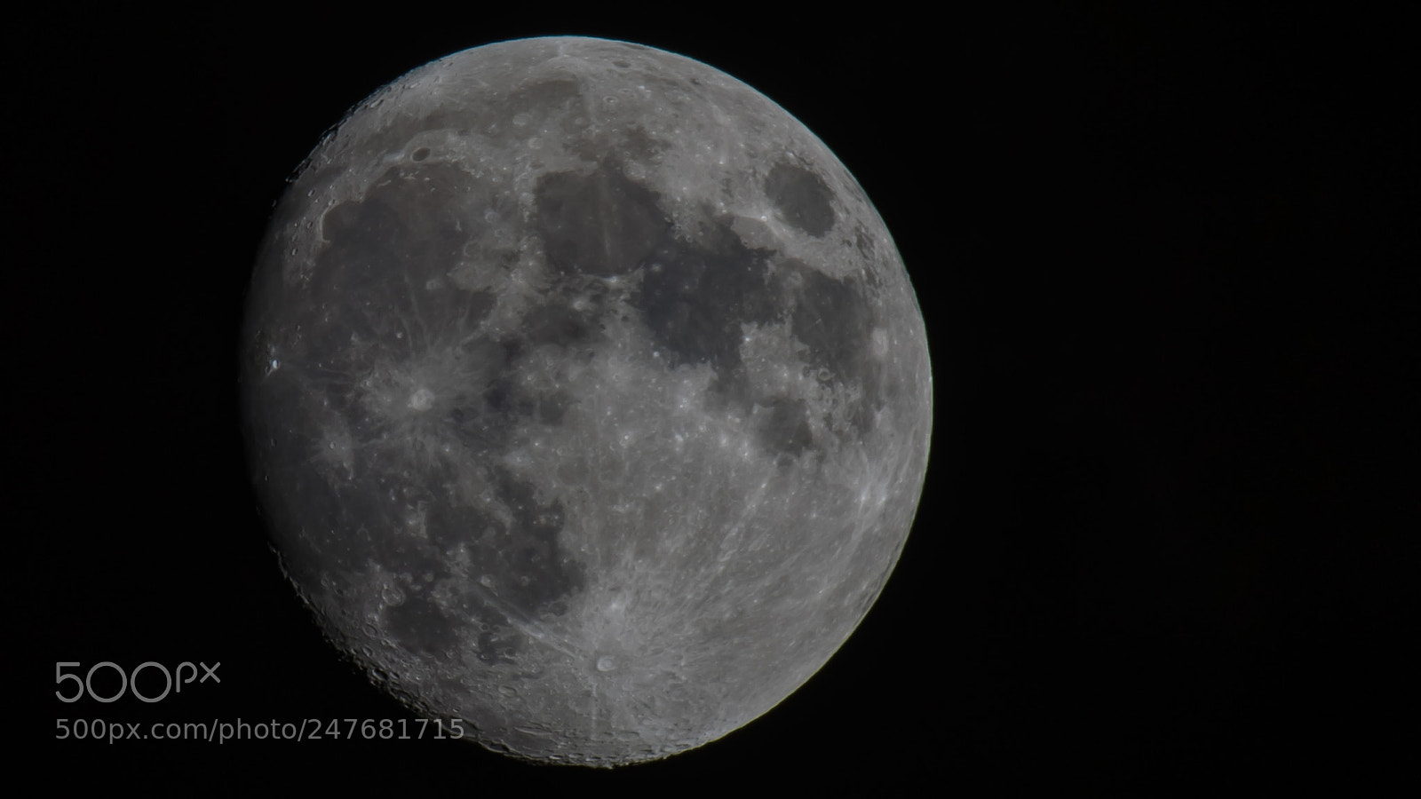 Nikon D500 sample photo. Moon 27-02-18 500mm iso photography