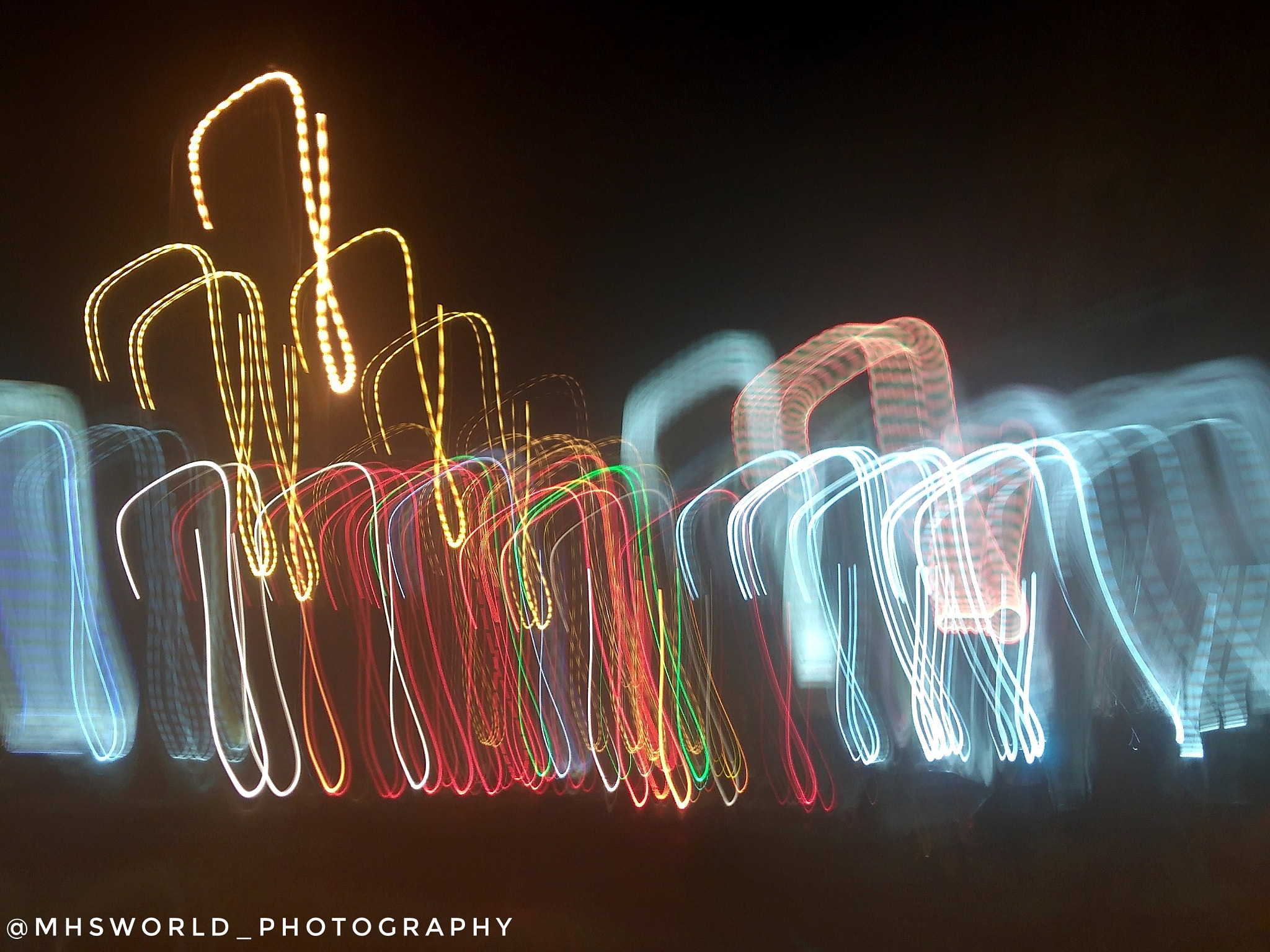 Lenovo K6 NOTE sample photo. Light motion art photography